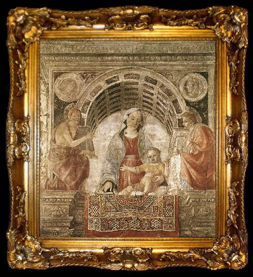 framed  FOPPA, Vincenzo Madonna and Child with St John the Baptist and St John the Evangelist dfhj, ta009-2
